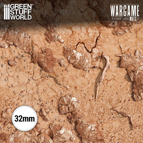 Green Stuff World Neoprene Mat 44x60 Dreadrock Badlands with Deployment Lines