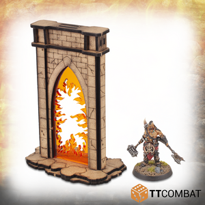 TTCombat Tabletop Scenics – Fantasy Realms Minor Riftgate of Fire
