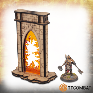 TTCombat Tabletop Scenics - Fantasy Realms Minor Riftgate of Fire