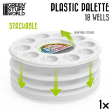 Green Stuff World Plastic Round Mixing Palette