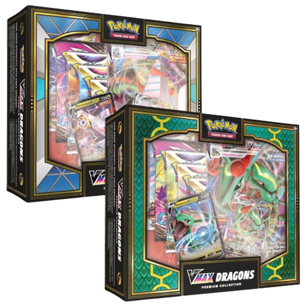 rayquaza pokemon card box Pokémon TCG VMAX Dragons Premium Collection