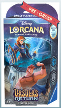 Indlæs billede i Gallery Viewer, Disney Lorcana TCG: Ursula's Return Anna & Hercules (Sapphire / Steel) Starter Deck