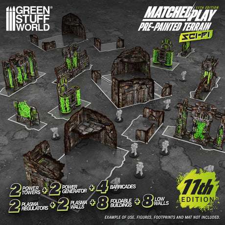 Green Stuff World Pre-Painted Foldable Terrain Pack 11th Edition