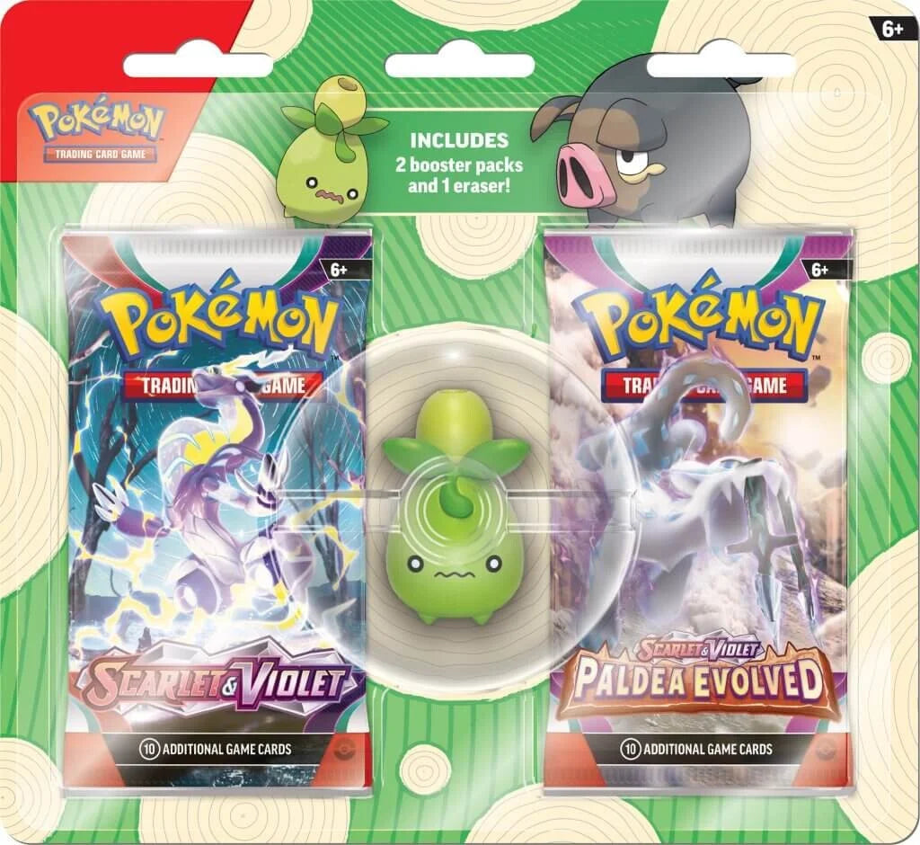 Pokémon TCG: Back to School Eraser Blister: Smoliv/Lechonk