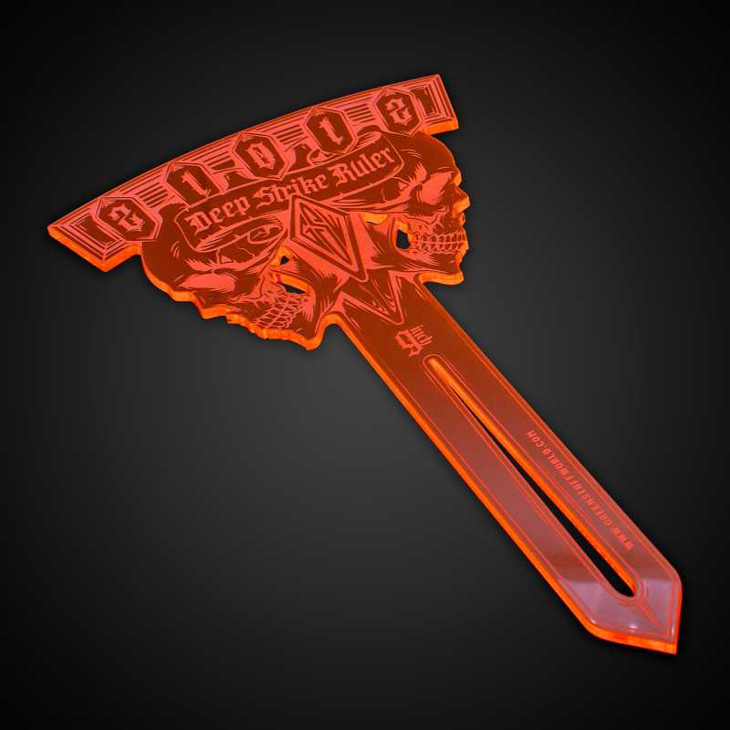 Green Stuff World Deep Strike Ruler 9 Inches Fluor Orange