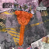 Green Stuff World Deep Strike Ruler 9 Inches Fluor Orange
