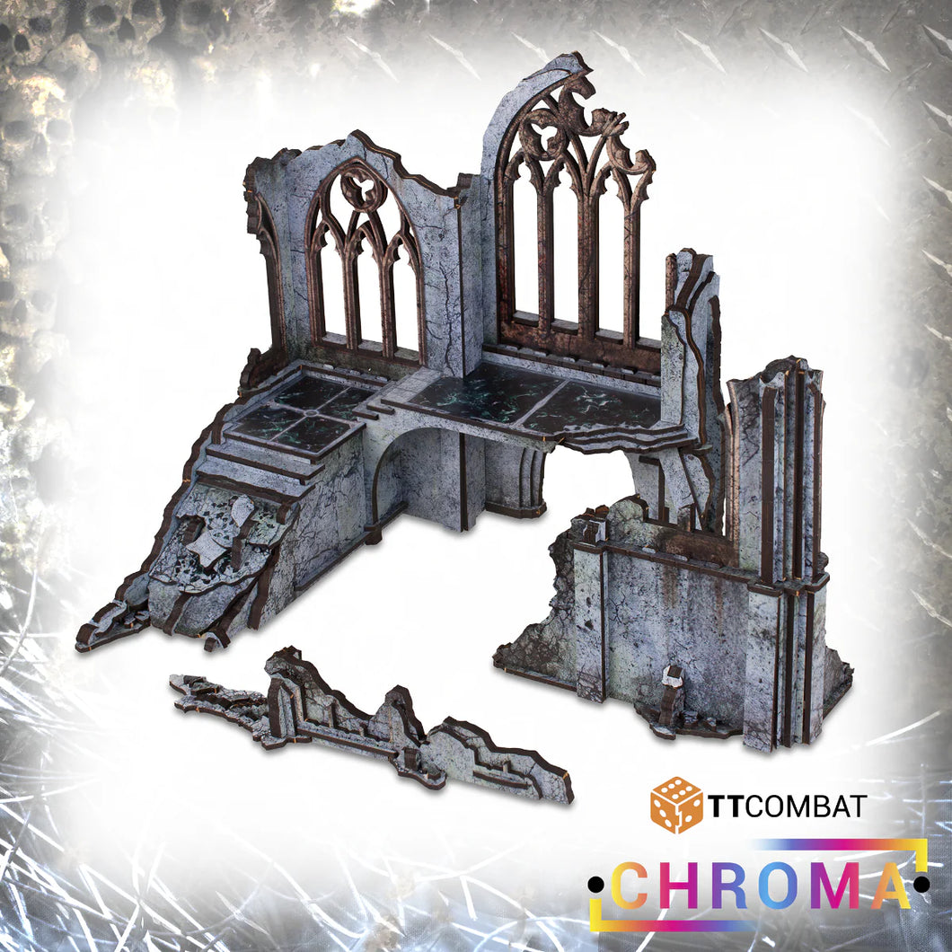 TTCombat Chroma Terrain - Ruined Grand Entrance