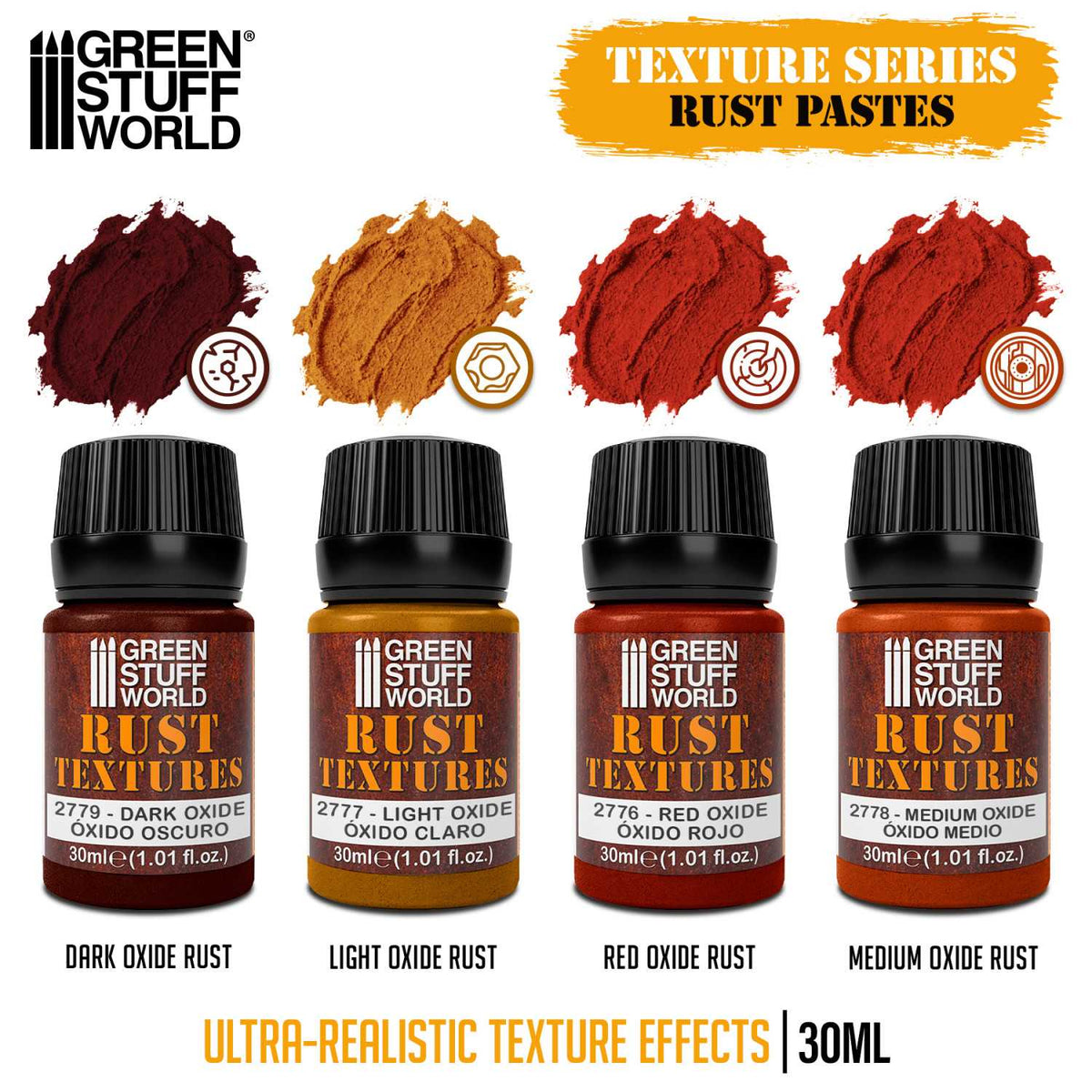 Green Stuff World Rust Textures Set 30ml