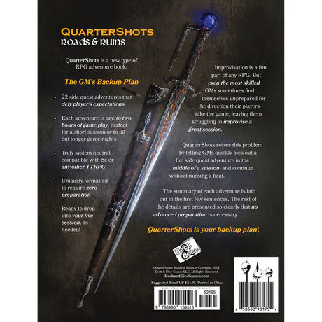 QuarterShots RPG Book 1 Roads & Ruins