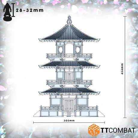 TTCombat Tabletop Scenics - Toshi: Hakkei-tō Pagoda