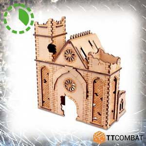 TTCombat Tabletop Scenics – Science-Fiction-gotische Ruinenklosterabtei