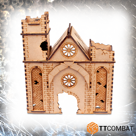 TTCombat Tabletop Scenics - Sci-fi Gothic Ruined Convent Abbey