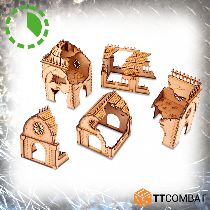 TTCombat Tabletop Scenics - Sci-fi Gothic Convent Ruins