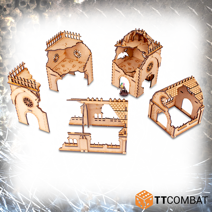 TTCombat Tabletop Scenics - Sci-fi Gothic Convent Ruins