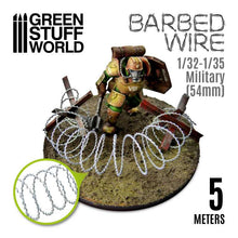 Load image into Gallery viewer, Green Stuff World Simulated Barbed Wire 1/32-1/35 Military (54mm)