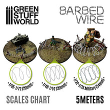Load image into Gallery viewer, Green Stuff World Simulated Barbed Wire 1/32-1/35 Military (54mm)
