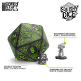 Green Stuff World Squishy D20 Dice - GOBLIN