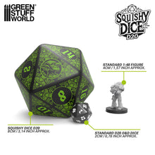 Load image into Gallery viewer, Green Stuff World Squishy D20 Dice - GOBLIN