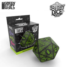 Load image into Gallery viewer, Green Stuff World Squishy D20 Dice - GOBLIN