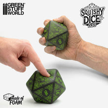 Load image into Gallery viewer, Green Stuff World Squishy D20 Dice - GOBLIN