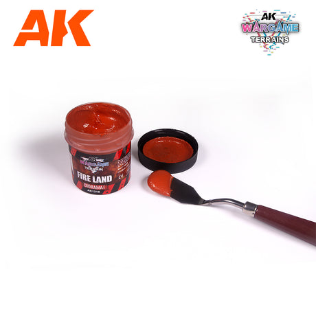 AK Interactive Fire Land Wargame Terrains 100ml