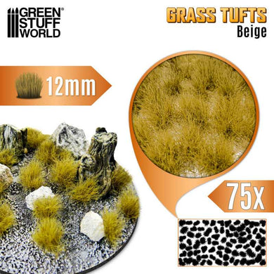 Green Stuff World Static Grass Tufts 12mm Beige