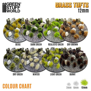 Green Stuff World Static Grass Tufts 12mm Winter White