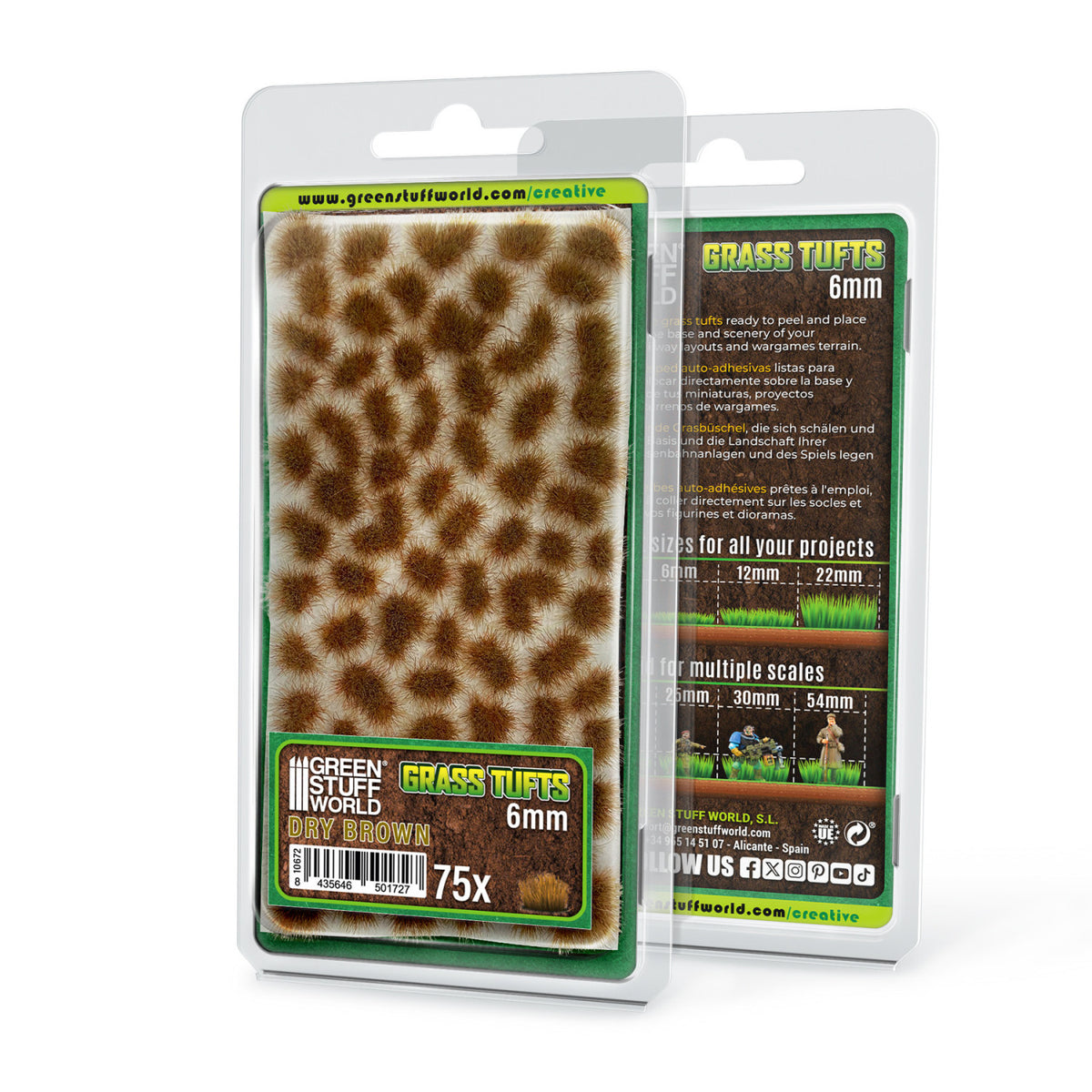 Green Stuff World Grass Tufts Dry Brown 6mm