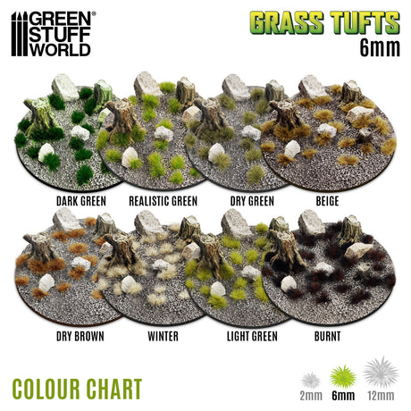 Green Stuff World Grass Tufts Dry Brown 6mm