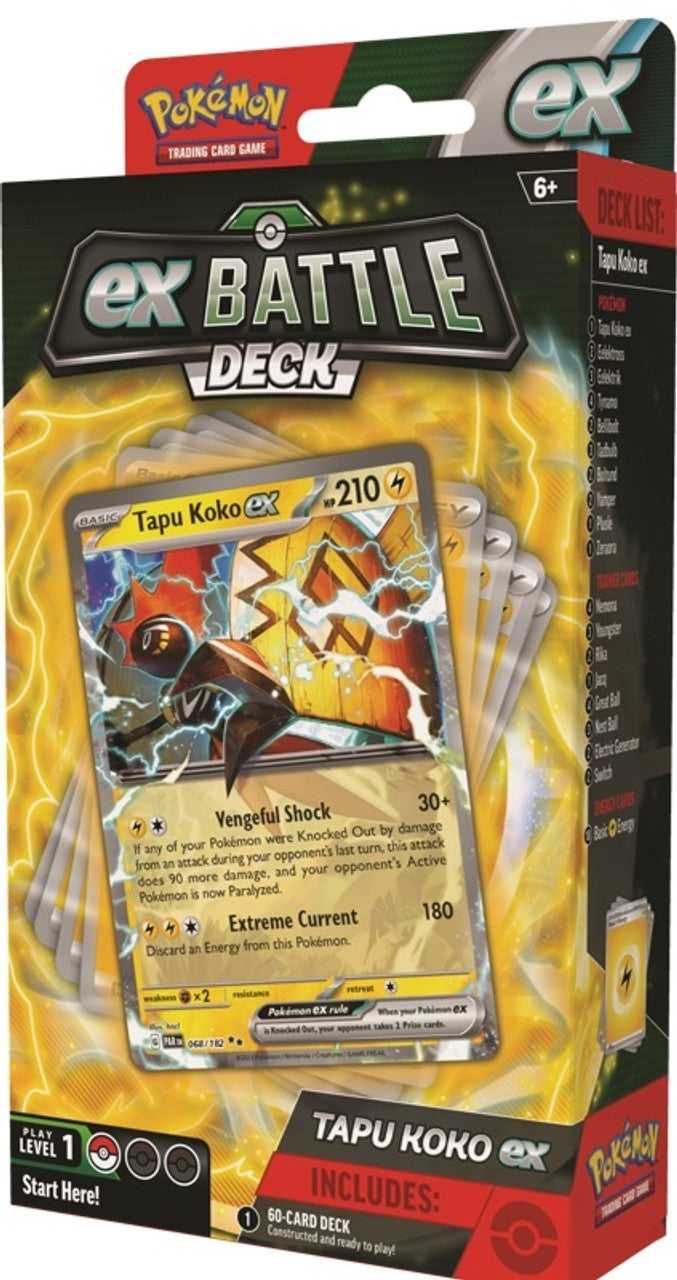 Pokemon TCG ex Battle Tapu Koko ex / Iron Leaves ex Travelling Man UK Pokemon TCG ex Battle Tapu Koko ex / Iron Leaves ex Travelling Man UK