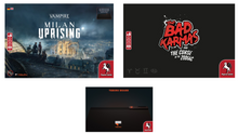 Load image into Gallery viewer, Teburu System Bundle - Board + Vampire the Masquerade Milan Uprising &amp; The Bad Karmas Games