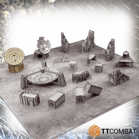 TTCombat Tabletop Scenics - Sci-fi Gothic Test Hill Satellite