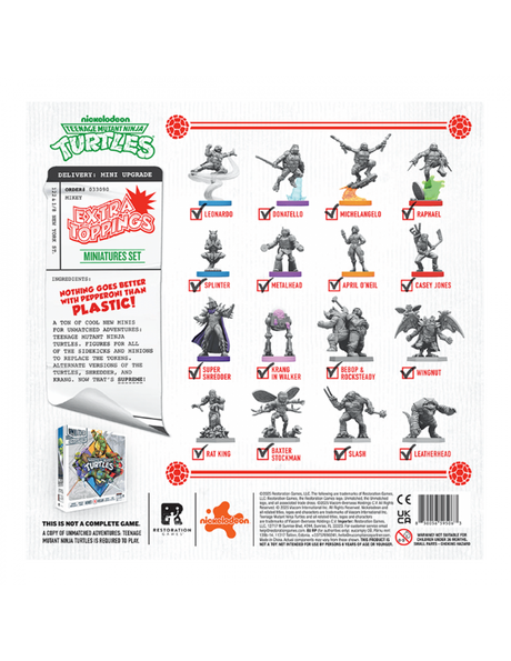 Unmatched Adventures - Teenage Mutant Ninja Turtles Extra Toppings Miniatures Pack