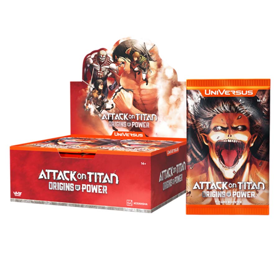 UniVersus: Attack On Titan Origins of Power Booster Box – Travelling Man UK