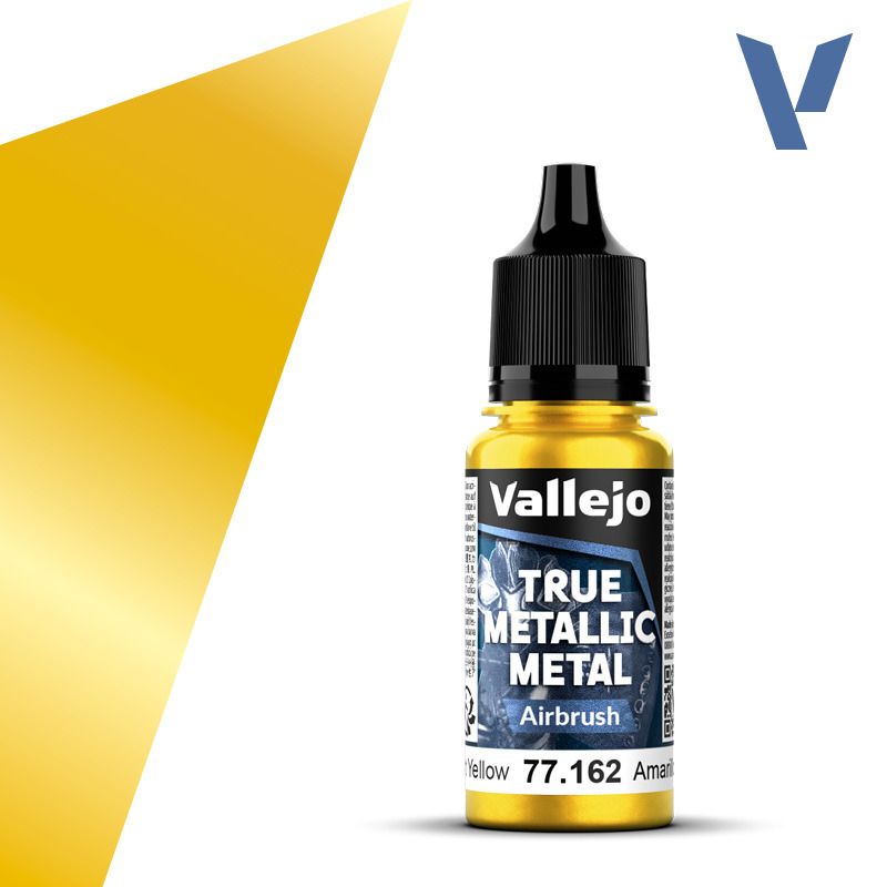 Vallejo True Metallic Metal Airbrush Radiant Yellow 18ml 77.162