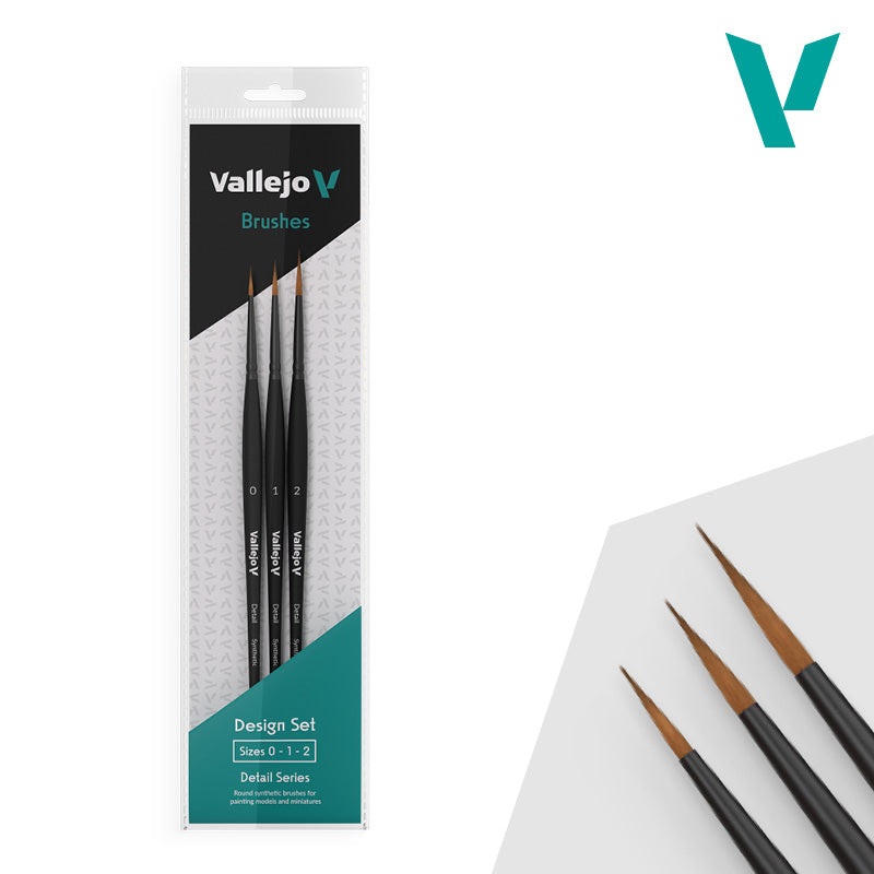 Vallejo Design Set Brushes - Detail Series