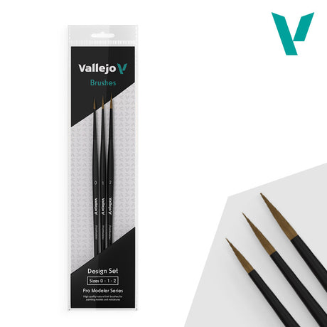 Vallejo Design Set Pro Modeler Series Brushes