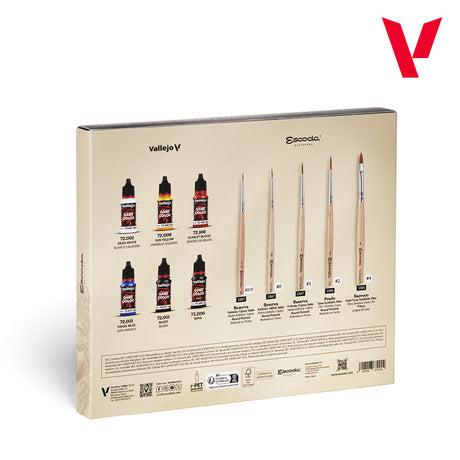 Vallejo Ultimate Miniature Set Paint & Brushes