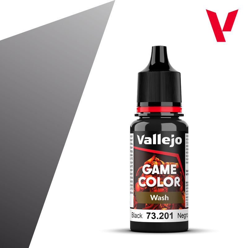 Vallejo Game Color Wash Black 73.201 (88)