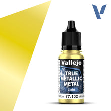 Load image into Gallery viewer, Vallejo True Metallic Metal Light Radiant Yellow 77.102