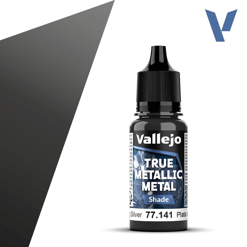 Vallejo True Metallic Metal Shade Sterling Silver 18ml 77.141
