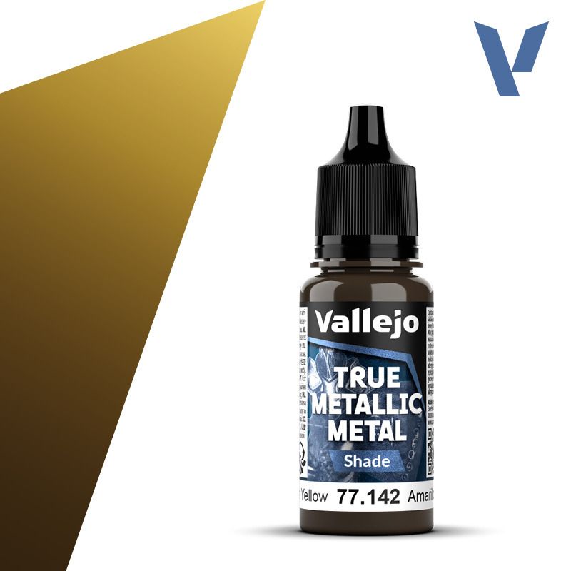 Vallejo True Metallic Metal Shade Radiant Yellow 18ml 77.142