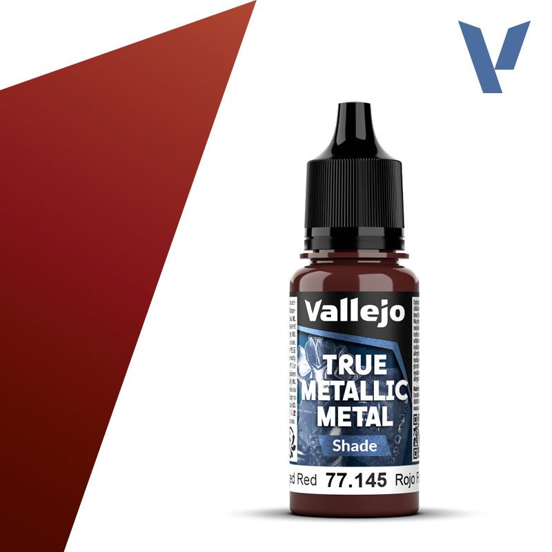 Vallejo True Metallic Metal Shade Forged Red 18ml 77.145
