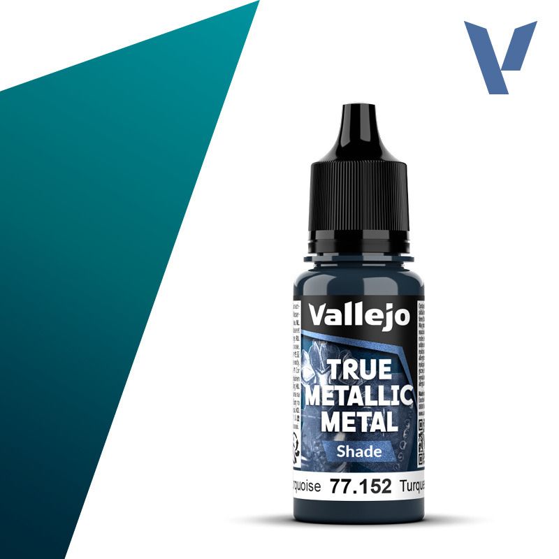 Vallejo True Metallic Metal Shade Hydra Turquoise 18ml 77.152