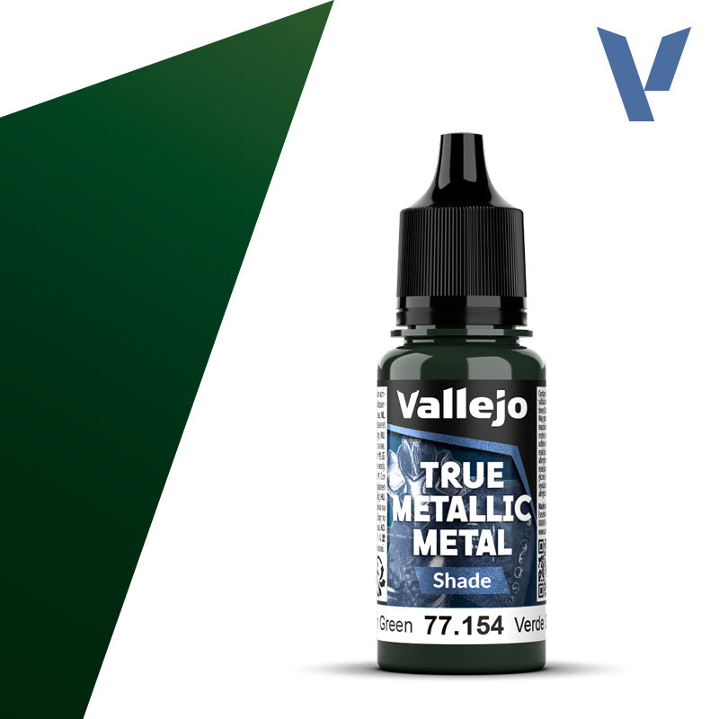 Vallejo True Metallic Metal Shade Dusken Green 18ml 77.154