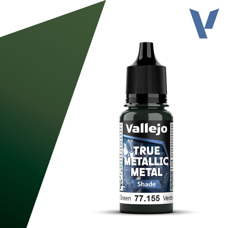Vallejo True Metallic Metal Shade Amber Green 18ml 77.155