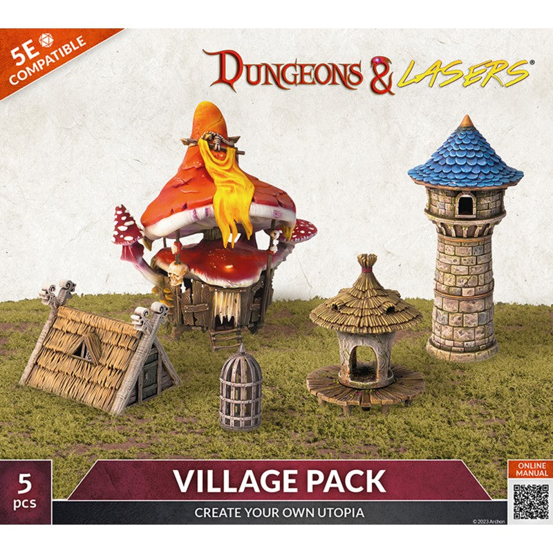 Dungeons & Lasers Miniatures Village Pack