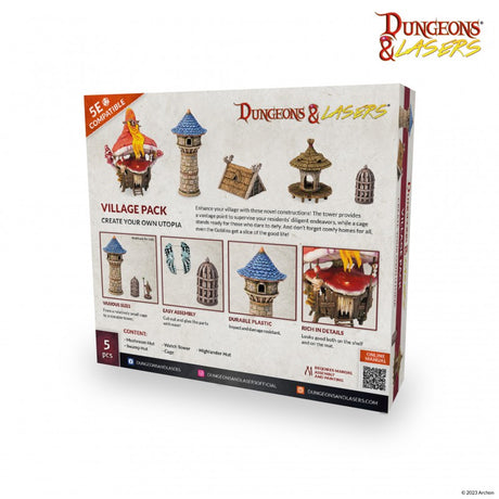 Dungeons & Lasers Miniatures Village Pack
