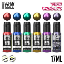 Load image into Gallery viewer, Green Stuff World Vivid Metallic Paints Set