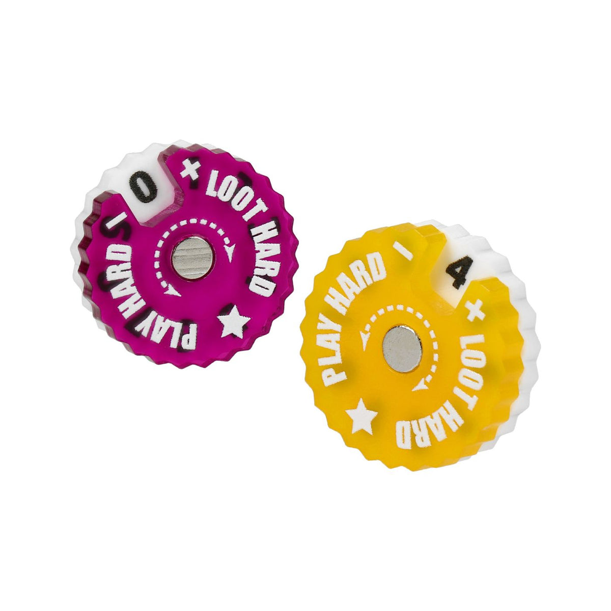 Epic Loot Box Trackers: 20mm Range 0-9 - Random Colours (9 pack)